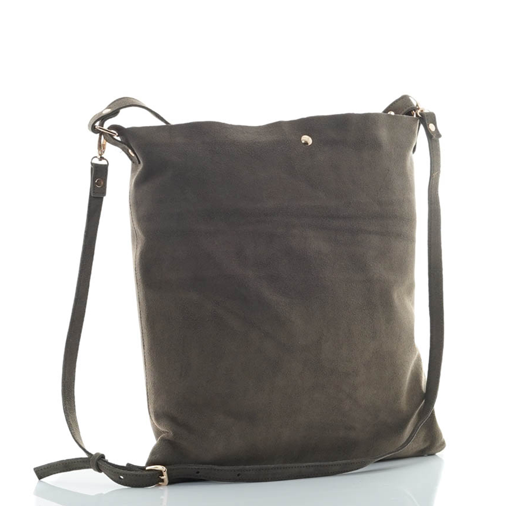 Дамска чанта от естествена кожа модел LEA taupe